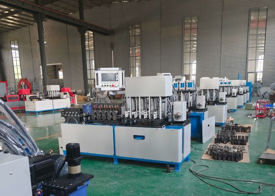 125 * 30 cilindro de perforación CNC máquina de formación de anillos de hierro plano 3KW motor de alimentación servo